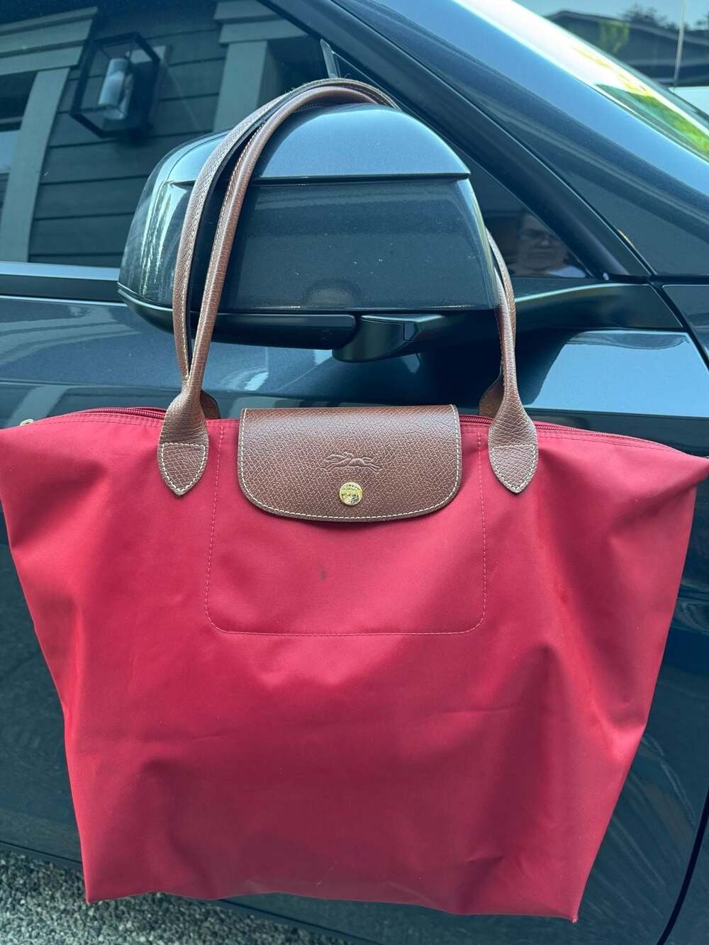 Longchamp Le Pliage Nylon Tote Bag in Red - Picture 12 of 12